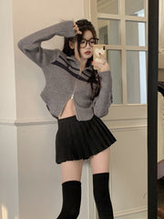 women's slim zip stand collar sweater coat, view 10 - MRSLM