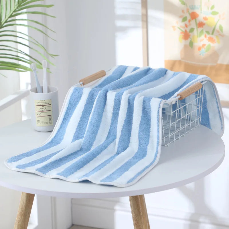 coral fleece dishcloth and bath towel, view 5 - MRSLM