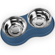 stainless steel anti-slip pet bowls set, view 3 - MRSLM