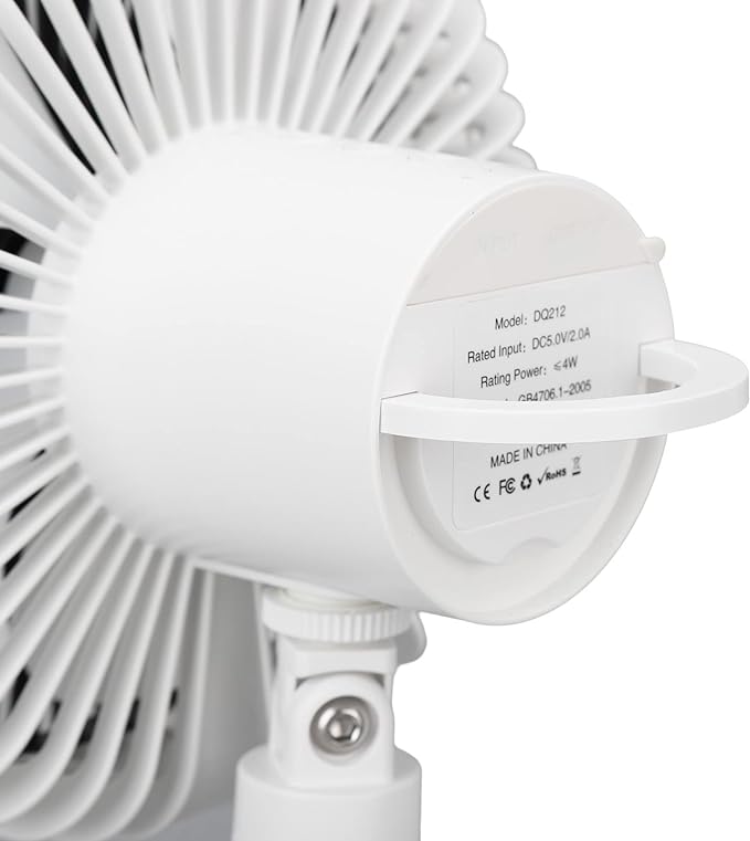 rechargeable camping fan with LED light, view 15 - MRSLM