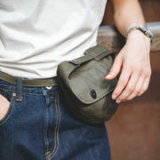 Army green canvas crossbody bag, view 7 - MRSLM