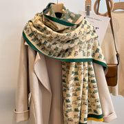 Thickened floral shawl scarf, view 6 - MRSLM