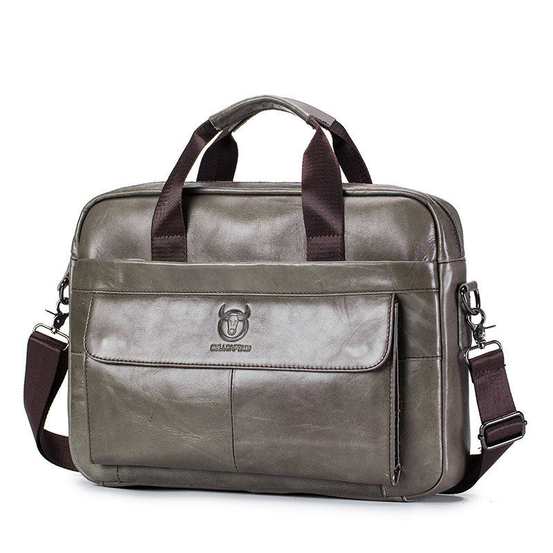 men's leather briefcase, view 4 - MRSLM