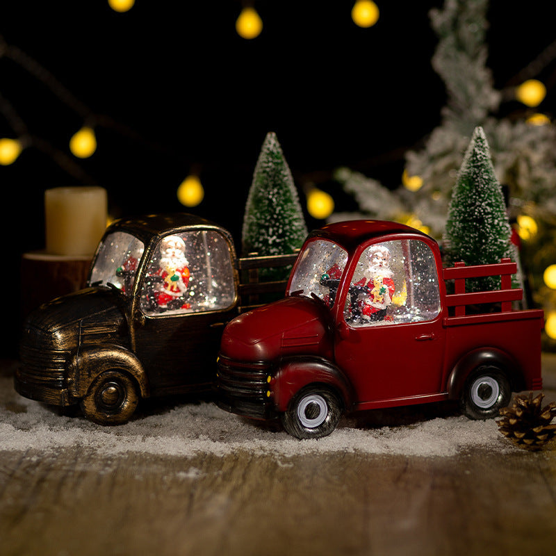 Christmas car crystal ball ornament, view 4 - MRSLM