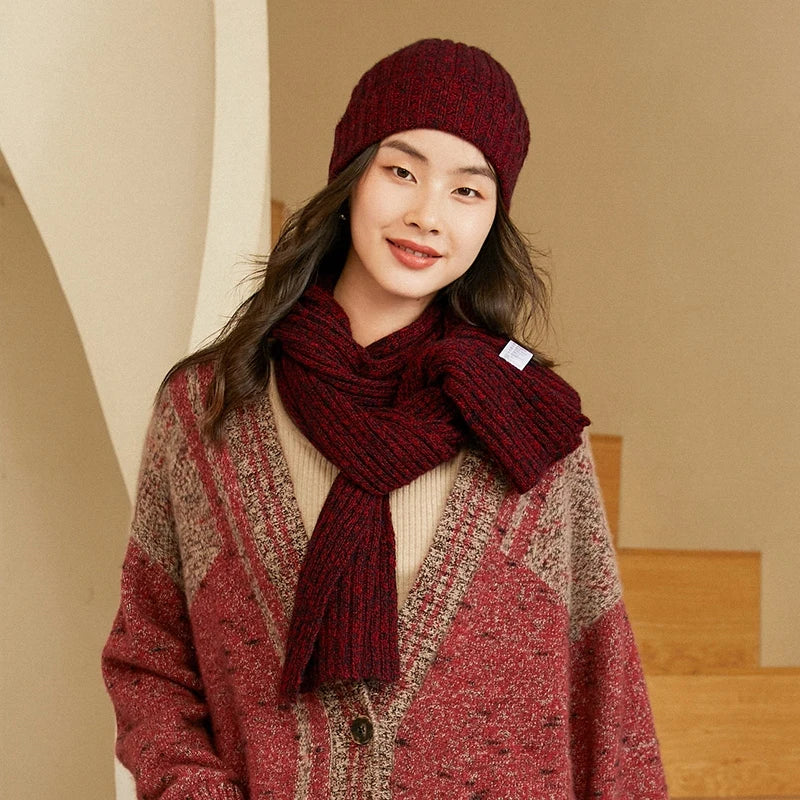 women's knit winter scarf, view 2 - MRSLM