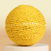 interactive sisal cat scratching ball with sound, view 4 - MRSLM