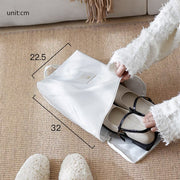 portable waterproof travel shoe bag, view 3 - MRSLM