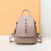 women's genuine leather multi-layer backpack - MRSLM