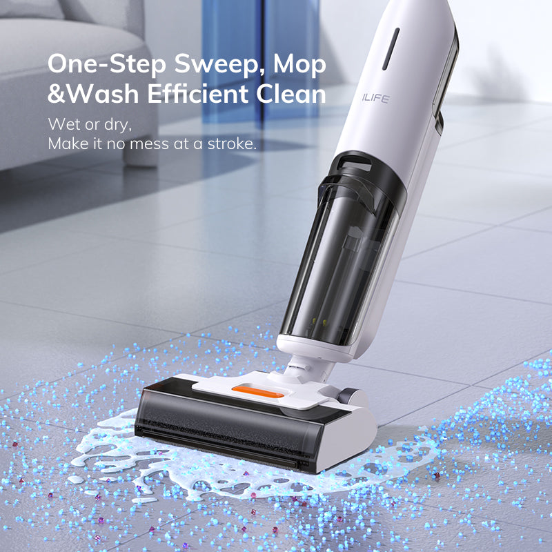 cordless wet dry cleaning smart washing mop, view 3 - MRSLM