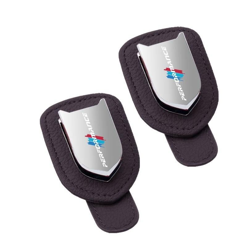 leather alloy car visor clip for sunglasses, view 9 - MRSLM