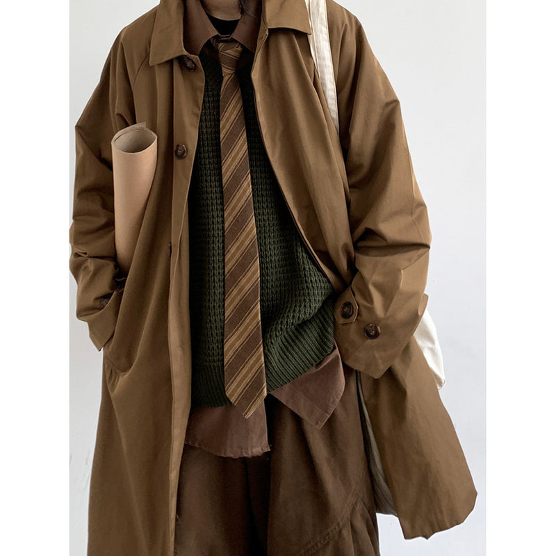 retro workwear trench coat, view 5 - MRSLM