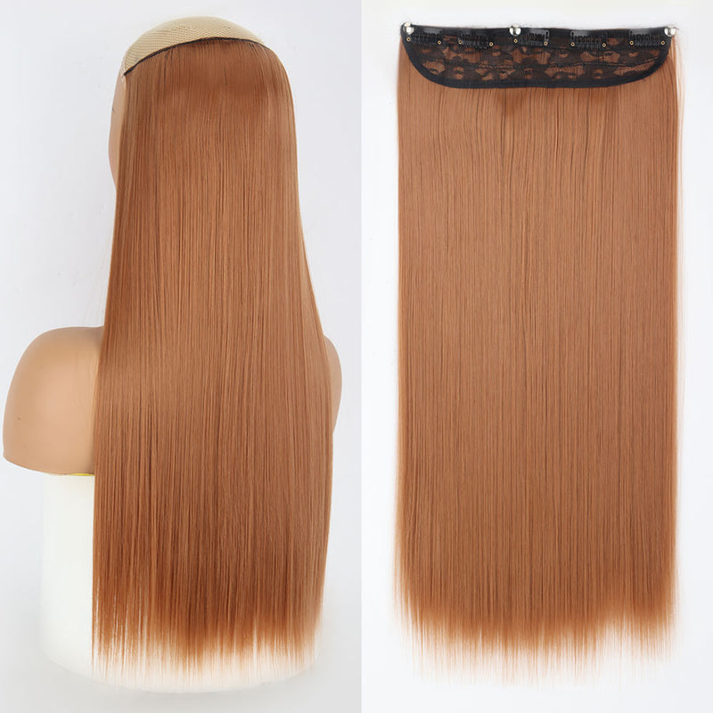 synthetic long straight clip-in hair extensions, view 17 - MRSLM