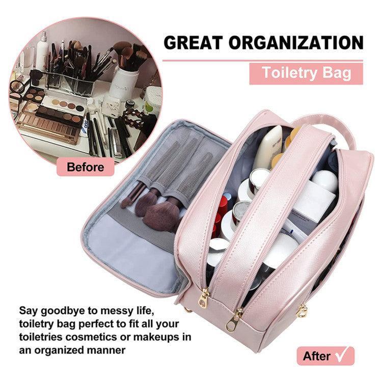 Large waterproof travel cosmetic bag, view 5 - MRSLM