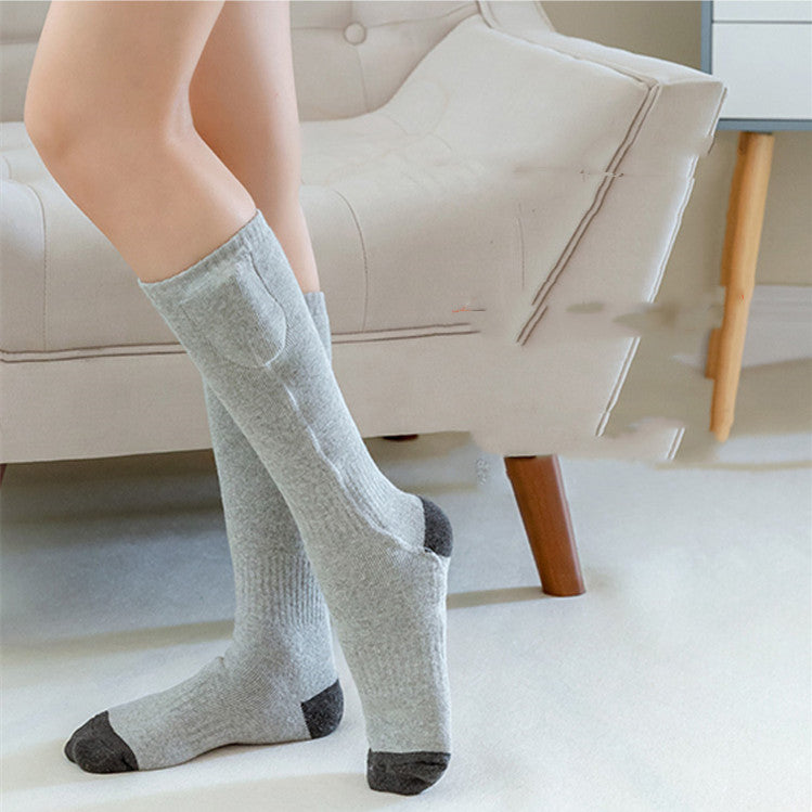 Rechargeable heated socks with battery, view 2 - MRSLM