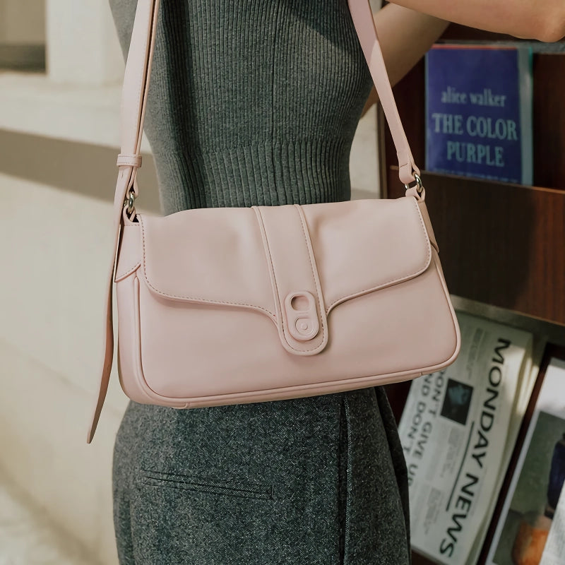 Retro leather shoulder and crossbody bag, view 2 - MRSLM