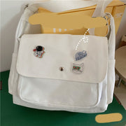 canvas cross-body messenger bag, view 4 - MRSLM