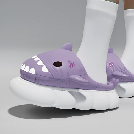 cartoon shark home slippers - MRSLM