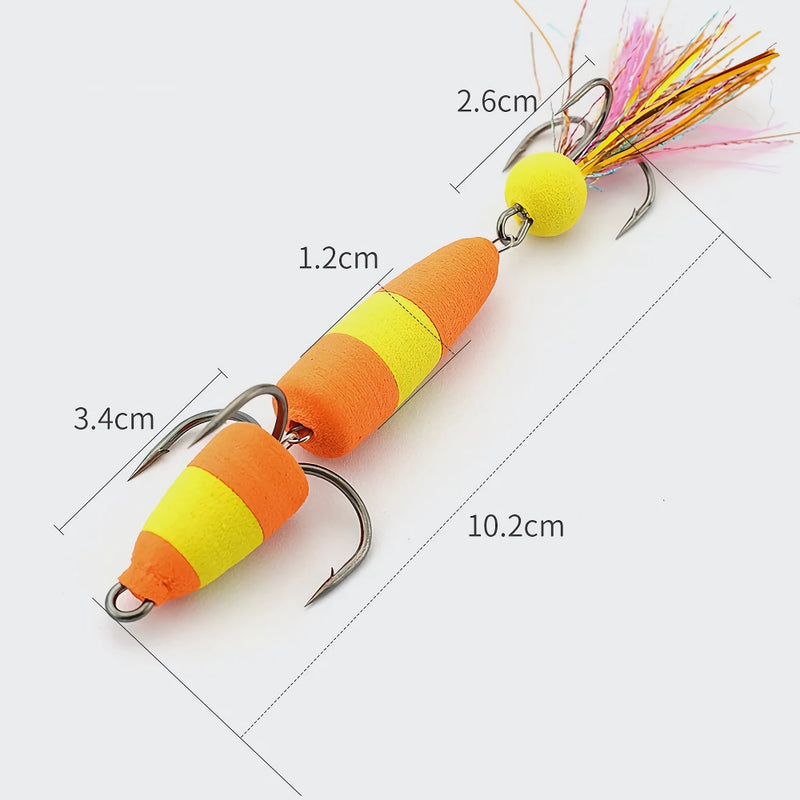 multicolor soft fishing lure, view 11 - MRSLM