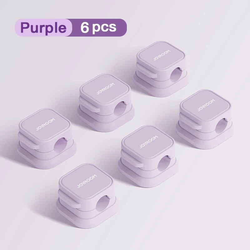 6-pack magnetic cable clips organizer, view 6 - MRSLM