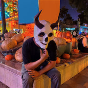 diy paper skull mask - MRSLM