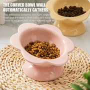 Elevated ceramic pet bowl, view 8 - MRSLM