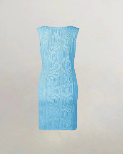sleeveless vest jacquard dress, view 12 - MRSLM