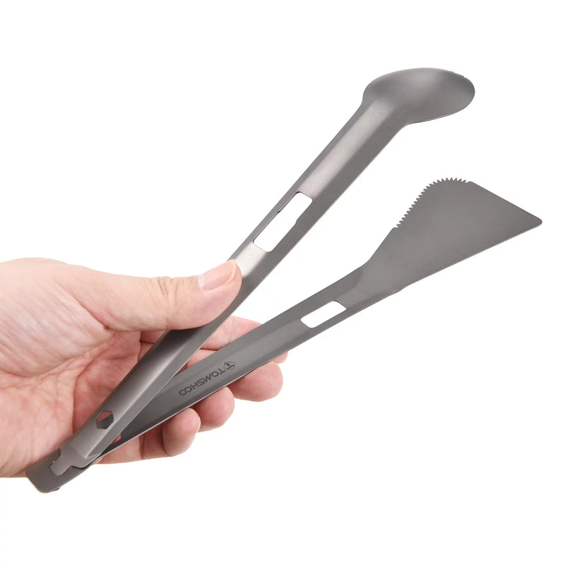 titanium camping utensil set, view 4 - MRSLM