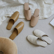 leather couple indoor slippers, view 5 - MRSLM