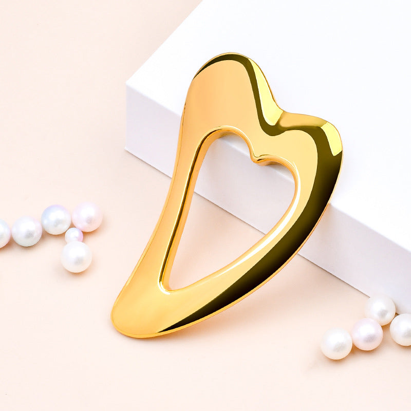 heart-shaped gua sha facial tool, view 4 - MRSLM