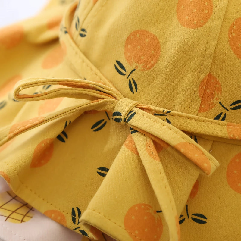 Cute cotton sun bucket hat for kids, view 7 - MRSLM