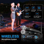 dual channel wireless microphone system, view 5 - MRSLM
