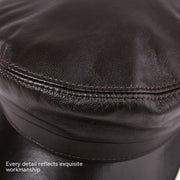 Sheepskin flat-top hat, view 4 - MRSLM