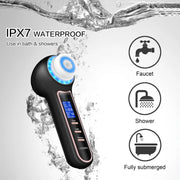 electric facial cleansing brush with pore vacuum, view 4 - MRSLM