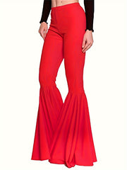 women's plus size loose flared pants, view 4 - MRSLM
