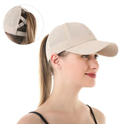 summer mesh ponytail baseball cap, view 10 - MRSLM