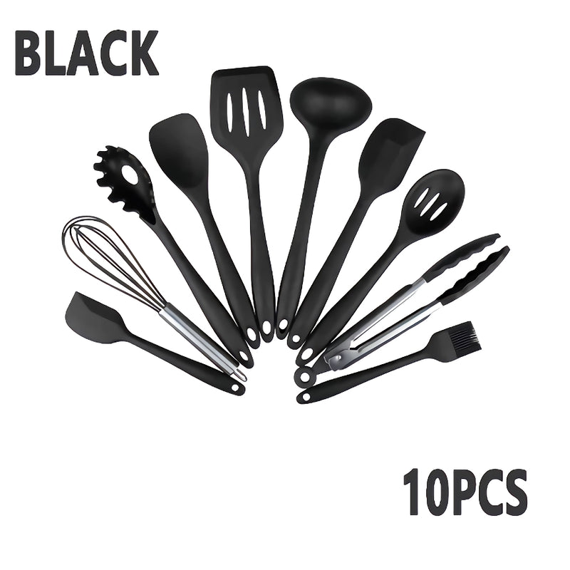 silicone kitchen utensils set, view 4 - MRSLM
