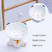cute ceramic cat and dog bowl, view 3 - MRSLM
