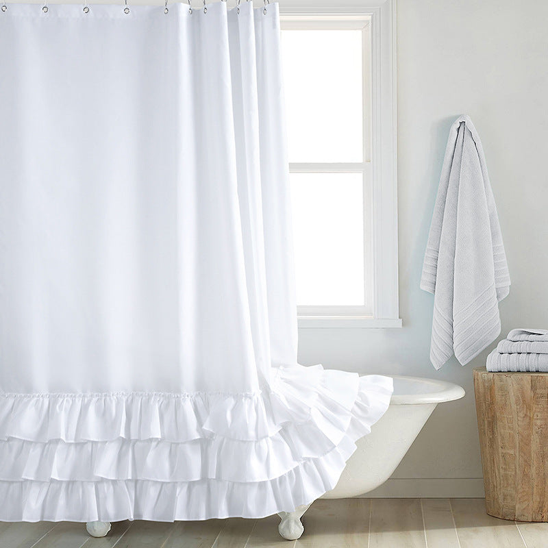 thickened polyester shower curtain, view 5 - MRSLM