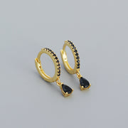 sterling silver colored stone earrings, view 7 - MRSLM