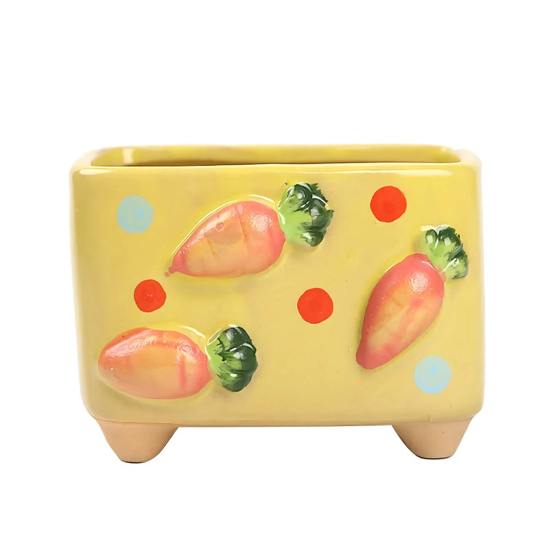 mini square ceramic flower pot, view 10 - MRSLM
