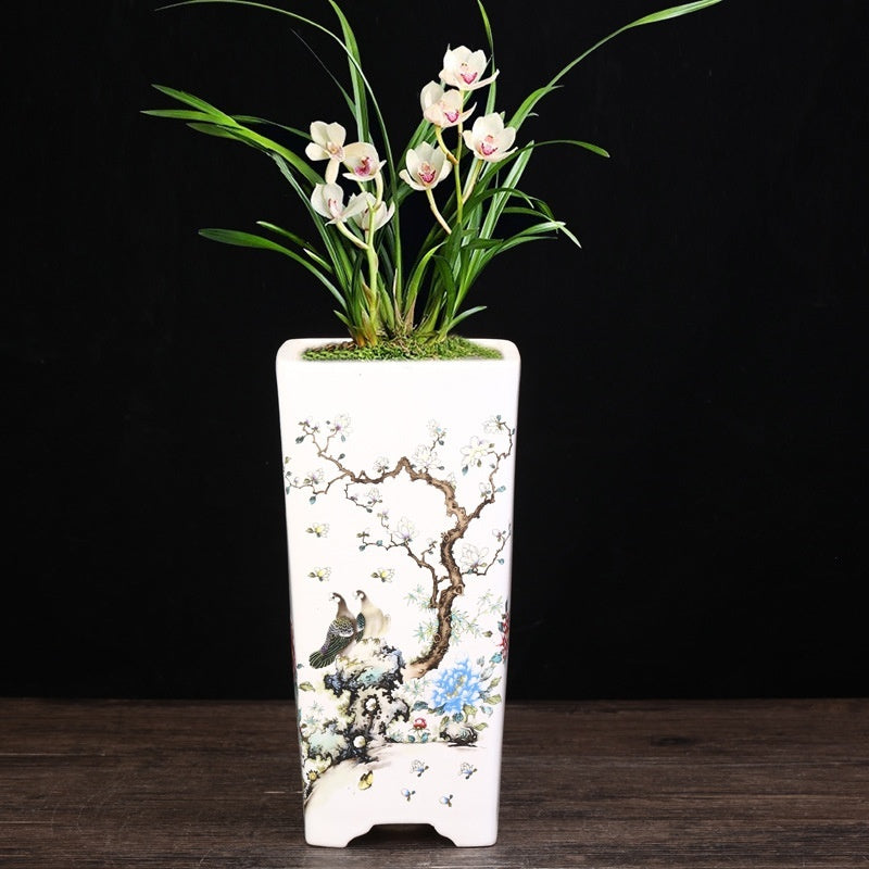 purple sand flowerpot, view 3 - MRSLM