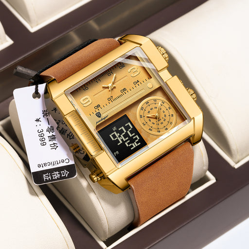 men's double display quartz watch - MRSLM