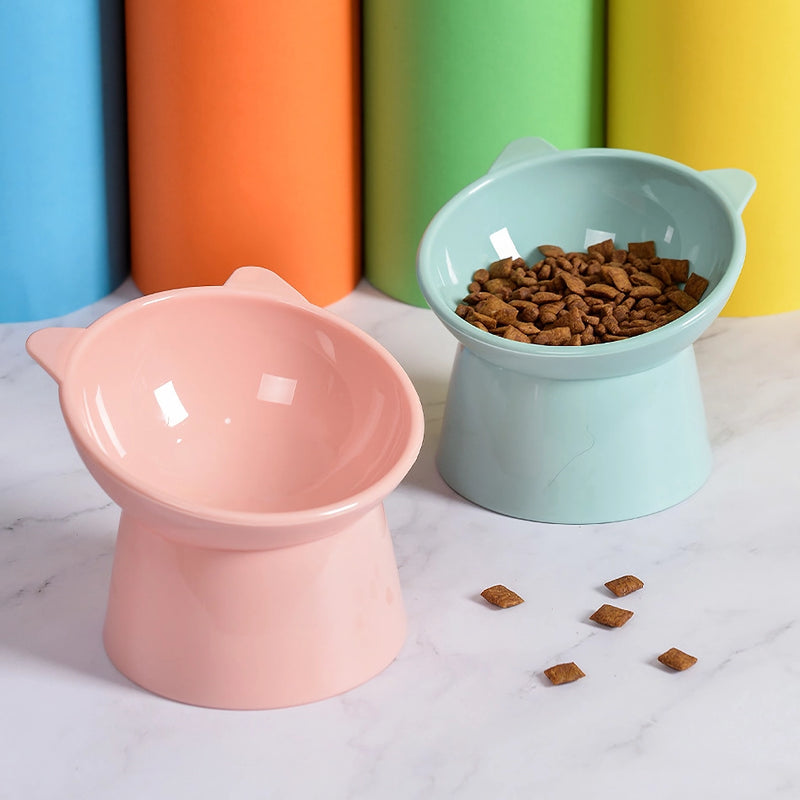 elevated cat and dog bowl with 45-degree tilt, view 8 - MRSLM