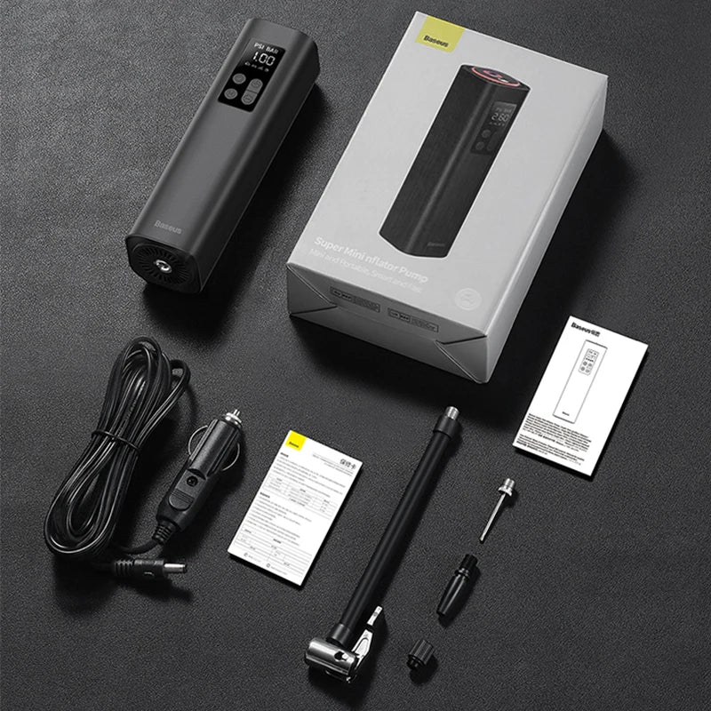 portable mini car air compressor, view 2 - MRSLM