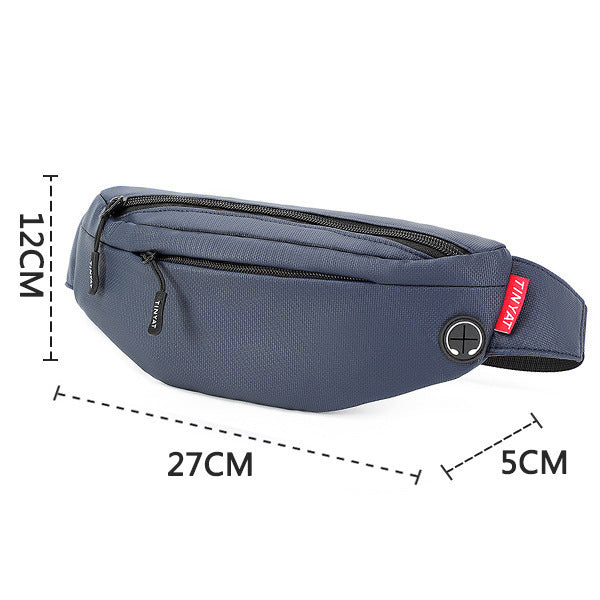 water repellent nylon chest bag, view 7 - MRSLM