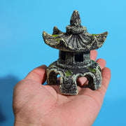 resin ancient pavilion aquarium decoration, view 7 - MRSLM
