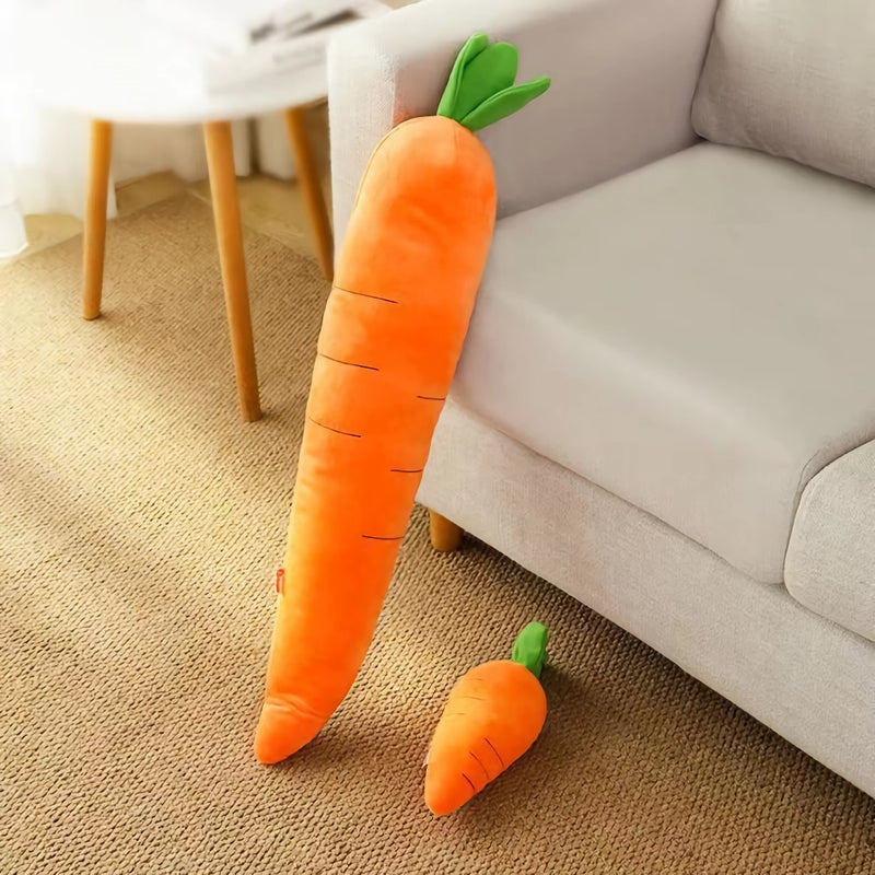 carrot plush chew toy for dogs, view 5 - MRSLM