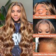 women's long curly full-head front lace wig, view 3 - MRSLM