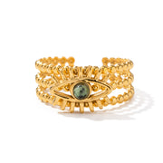 devil's eye adjustable ring, view 2 - MRSLM