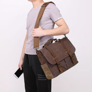 Men's oil wax canvas bag - MRSLM